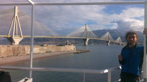John is very pleased to see the world's longest fully-suspended multi-span cable-stayed bridge again